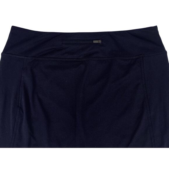 J. Jill Fit A-Line Knit Skort Navy Small Tall Elastic Waist Stretch Pull On EUC - Picture 3 of 8